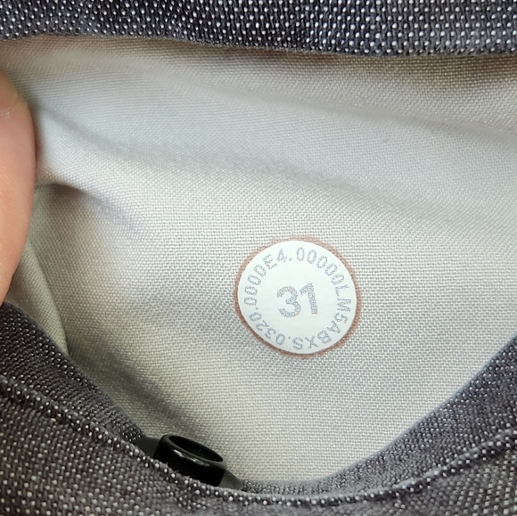 Lululemon Commission Pant Slim Oxford Black/White Size 31 - Picture 7 of 11